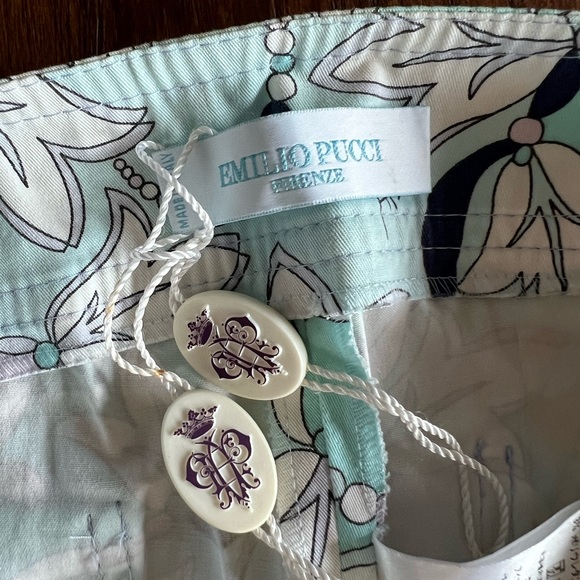 Emilio Pucci Vintage Straight Leg Floral Print Pants - Picture 8 of 9